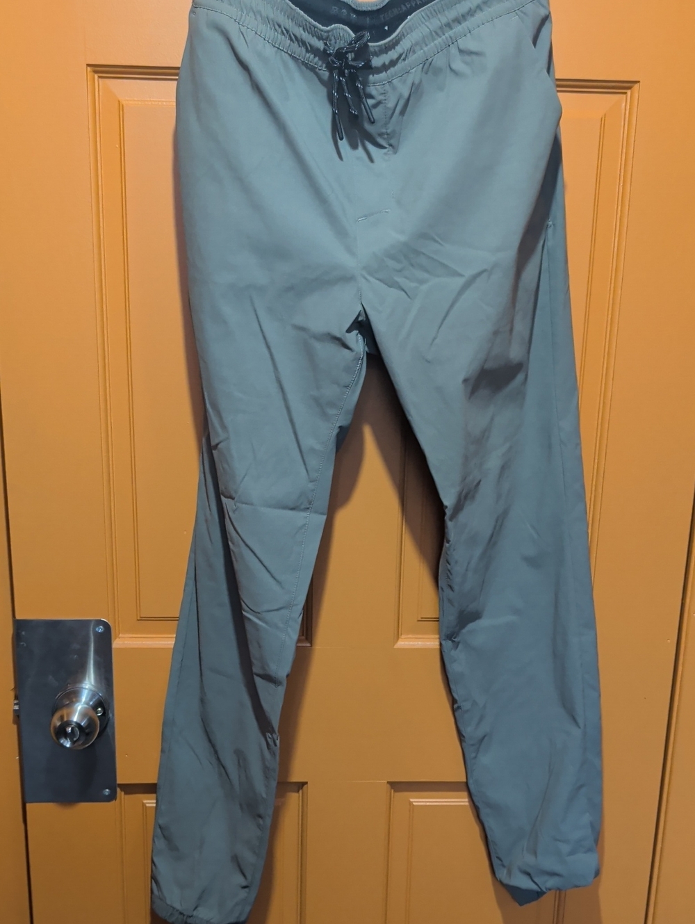 Men's Green Elastic-Waist Jogger Pants